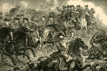 George II Dettingenin taistelussa 27. kesäkuuta 1743, 1890.