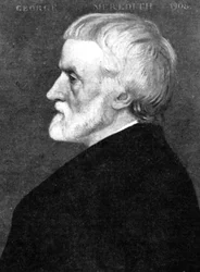 George Meredith 1828-1909, englantilainen kirjailija ja runoilija, 1900-luvun alku