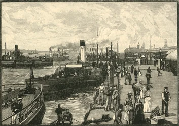 Georges Landing Stage, 1898.