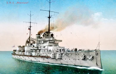 Saksalainen taistelulaiva Rheinland, 1910-1918