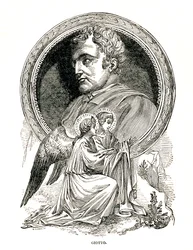 Giotto di Bondone, italialainen taidemaalari ja arkkitehti, 1893