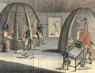 Lasinvalmistus, 1760