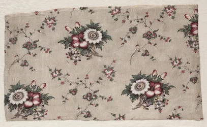 Lasitettu Chintz-fragmentti, n. 1830.