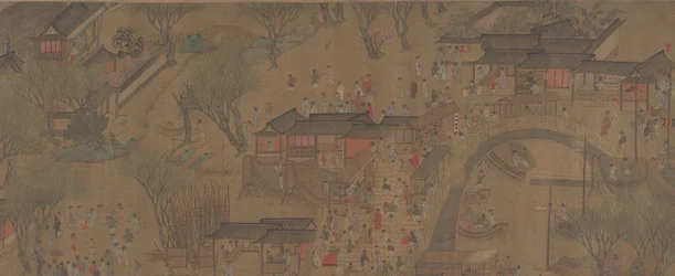 Yläjoelle menossa Qingming-festivaalilla.