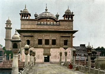 Kultainen temppeli, Amritsar, Punjab, Intia, 1890