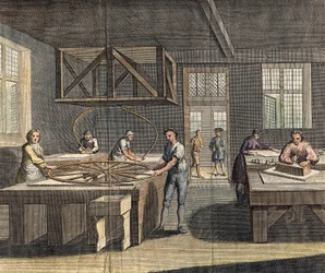 Lasin hionta ja kiillotus, 1760