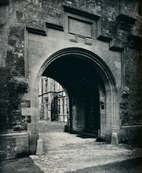 Grizedale Hall, Lancashire: Archway in Tower to Porte-Cochere, 1911
