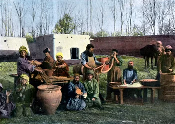 Suolenpuhdistustyöt, Bukhara, Uzbekistan, c1890