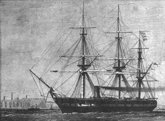 H.M.S. Challenger, tilattu hänen... risteilylle Deep Sea Explorationissa, 1872, 1901.