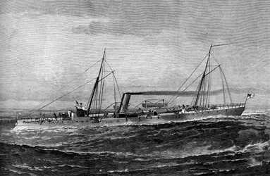 HM Torpedo Gun Boat Rattlesnake, 1887
