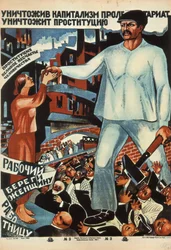 Tuhotettuaan kapitalismin proletariaatti poistaa prostituution!, 1923