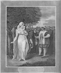 Henry VIII raivoissaan liittokanslerille, joka tuli kaappaamaan Catherine Parria, 1838