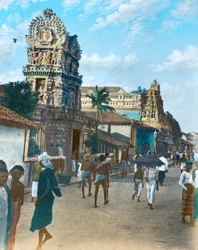 Hindutemppeli Pettahissa, Colombossa, Ceylonissa