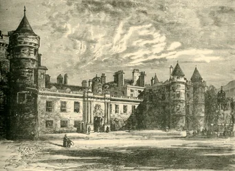 Holyroodin palatsi, Edinburgh, 1890.