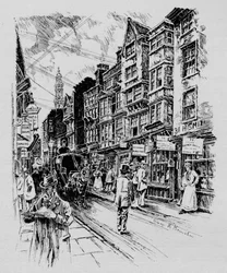 Holywell Street, Westminster, Lontoo, c1890 1911