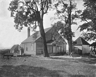 Talo, jossa Stonewall Jackson kuoli, Richmond, Virginia, USA, 1900.