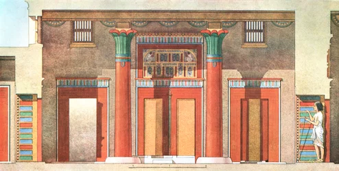 Kenraali Ramosen talo Tell el-Amarnassa, Egyptissä, 1928.