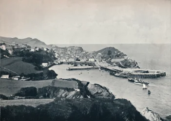 Ilfracombe - Tyypillinen näkymä, jossa näkyy karu rannikko, 1895