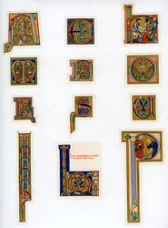 Valaistut alkukirjaimet, 1200-luku