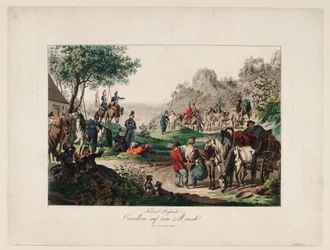Venäjän keisarillinen ratsuväki marssissa, 1813