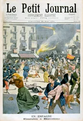 Espanjassa mellakoita puhkesi Barcelonassa vuonna 1901