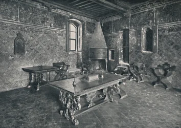 Sisätilat, Palazzo Davanzati – 1500-luvun lopun firenzeläinen pöytä, 1928
