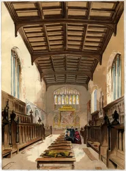 St Johns College Chapelin sisustus, Cambridge, Cambridgeshire