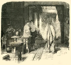 Roomalaisen talon sisustus, 1890.