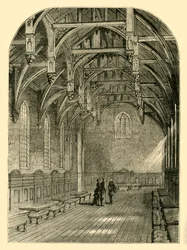 Suuren salin sisustus, Lambeth Palace, 1800, c1878.