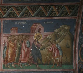 Jeesus parantaa kaksi sokeaa, 1300-luku