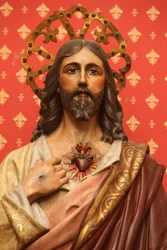 Jeesus-veistos San Jeronimon kirkossa Madridissa Espanjassa