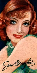 Joan Crawford, 1905-1977, Oscar-palkittu amerikkalainen näyttelijä, 1900-luku