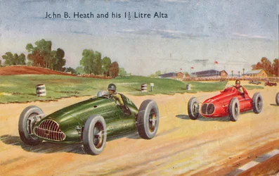 John B. Heath ja hänen 1 12 litran Alta, vuodelta 1953