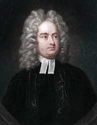 Jonathan Swift, englantilais-irlantilainen pappi, satiiri ja runoilija.
