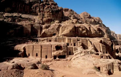 Jordania, Petra Nabatean haudat, Petra, Jordanie
