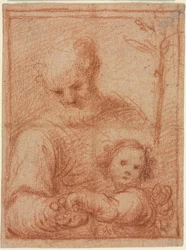 Joosef ja lapsi recto, 1500-luku.
