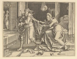 Joosefin ja Potifarin vaimon kopio, 1600-luku.