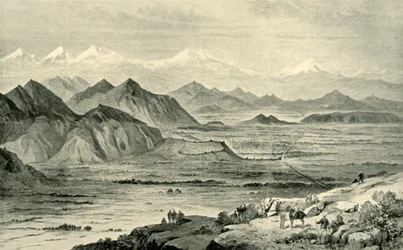 Kabul, Katse pohjoiseen Beni Hissarin brittiläisen leirin yläpuolella olevalta kukkulalta, 8. lokakuuta 1879, 1901.