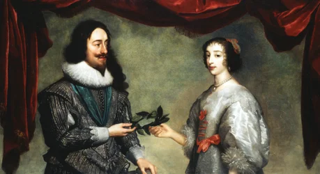 Kuningas Kaarle I 1600-1649 ja kuningatar Henrietta Maria 1609-1669