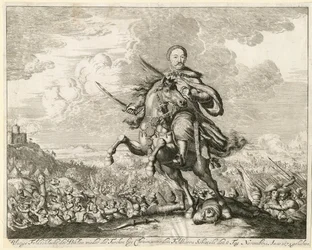 Kuningas Johannes III Sobieski Khotynin taistelussa 11. marraskuuta 1673