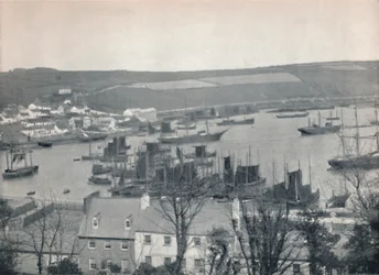 Kinsale - Kalastuslaivasto satamassa, 1895
