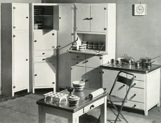 Keittiökalusteet, Heals, Lontoo, 1937.
