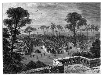 Kumasi, Ashanti, Gold Coast, Länsi-Afrikka, c1890