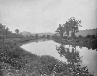 La Colle katsoo länteen, Pennsylvania Railroad, c1897.