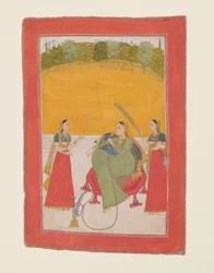 Lady on a Terrace, 1700-luku.