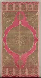 Lampas-silkkityynynpäällinen, 1600-luvun alku.