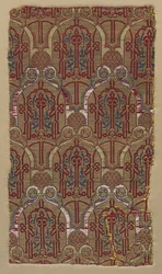 Alhambra-seinäkuvioiset palmettikaariset lamput, 1300-luku.