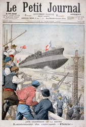 Ranskalaisen taistelulaivan Patrien laukaisu Toulonissa joulukuussa 1903 1904