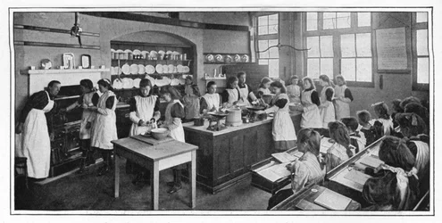 Opi tekemään ruokaa, Lontoo, c1900 1901
