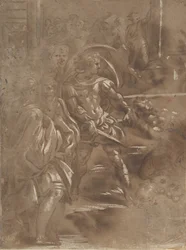 Pyhän Pietarin ja Paavalin marttyyrikuoleman vasen kolmasosa, 1508-n. 1550.